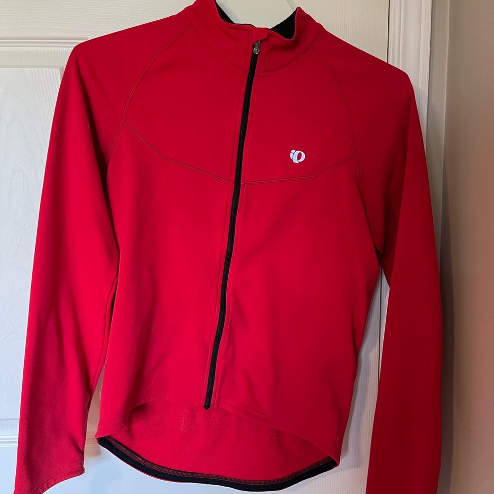Pearl Izumi Red Full-Zip Sweatshirt